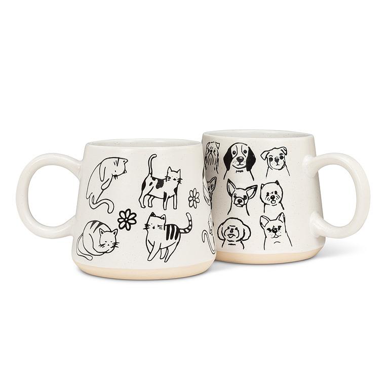 Oversized Mug with Cats