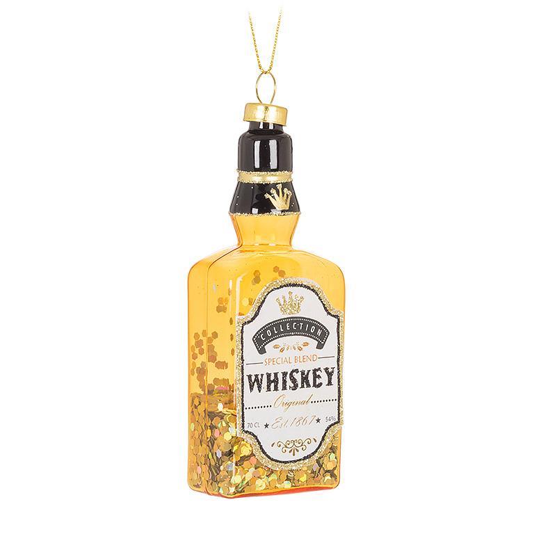 Whisky & Gin Glitter Ornament