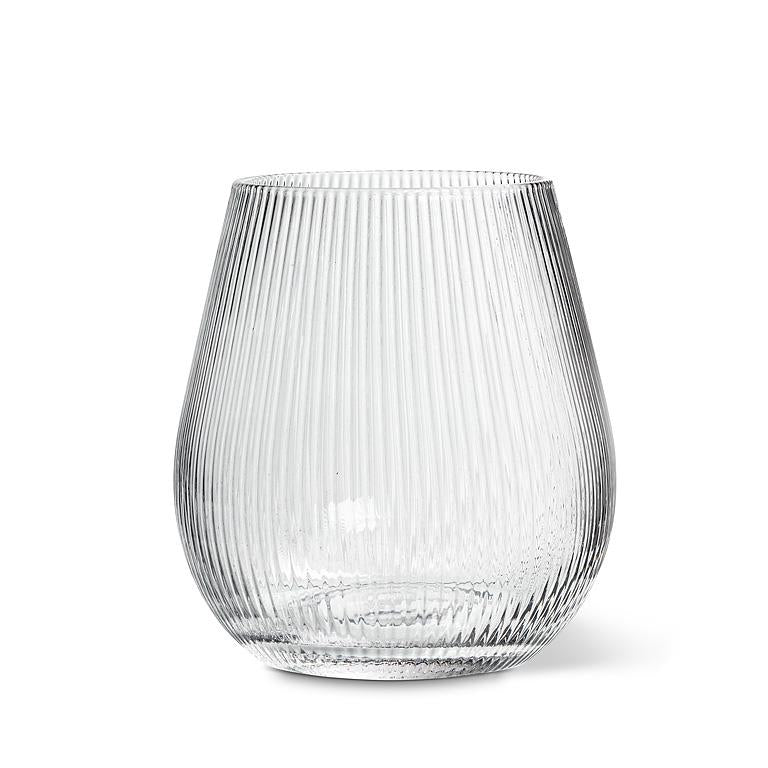 Small Narrow Optic Wide Bottom Vase