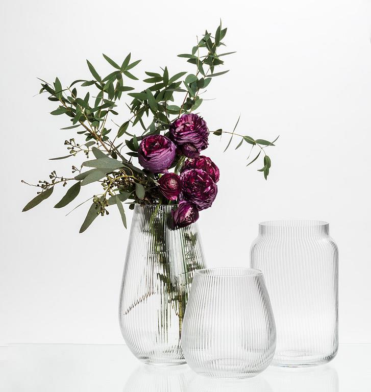 Small Narrow Optic Wide Bottom Vase
