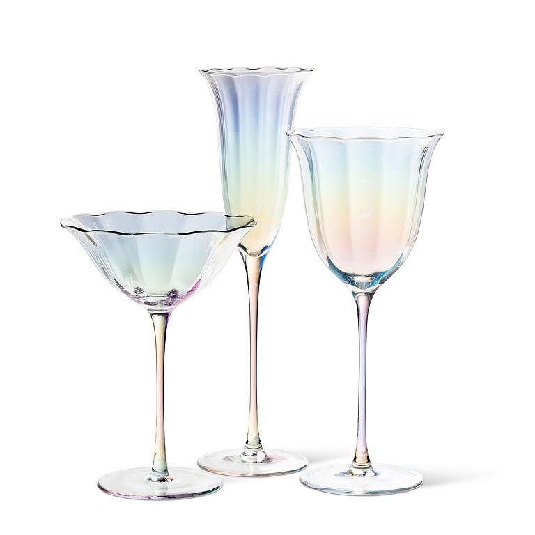 Iris Tulip Wine Glass-9"H(11oz)