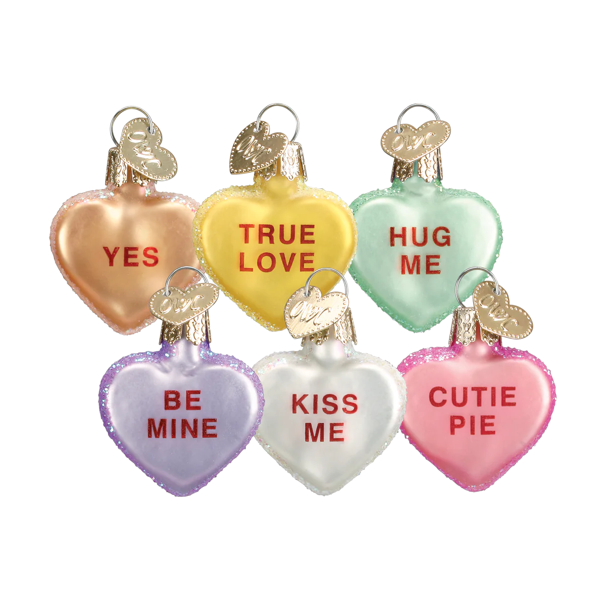 Conversation Hearts Ornament