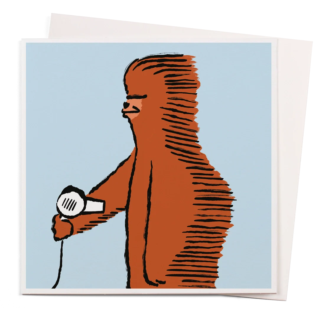 Chewie's Blow Dry Card