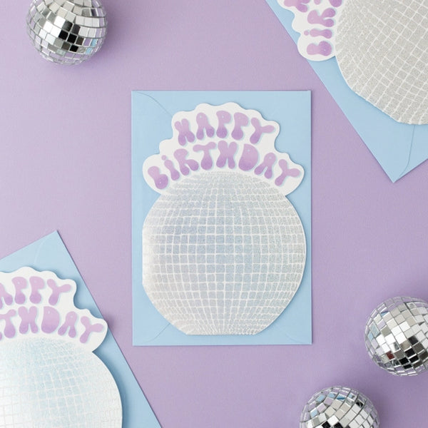 Disco Ball Birthday Card