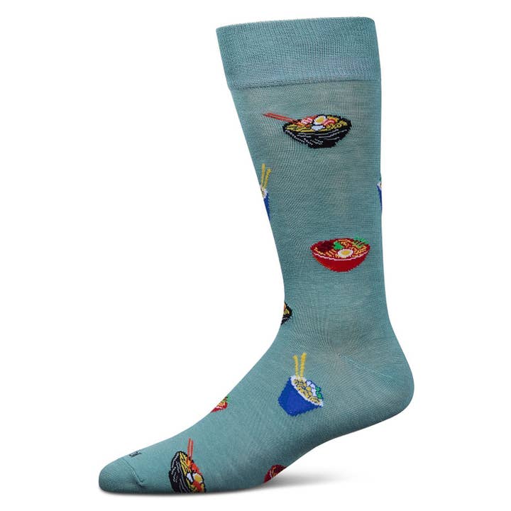 Men's Bamboo Crew Socks Dusty Green Ramen