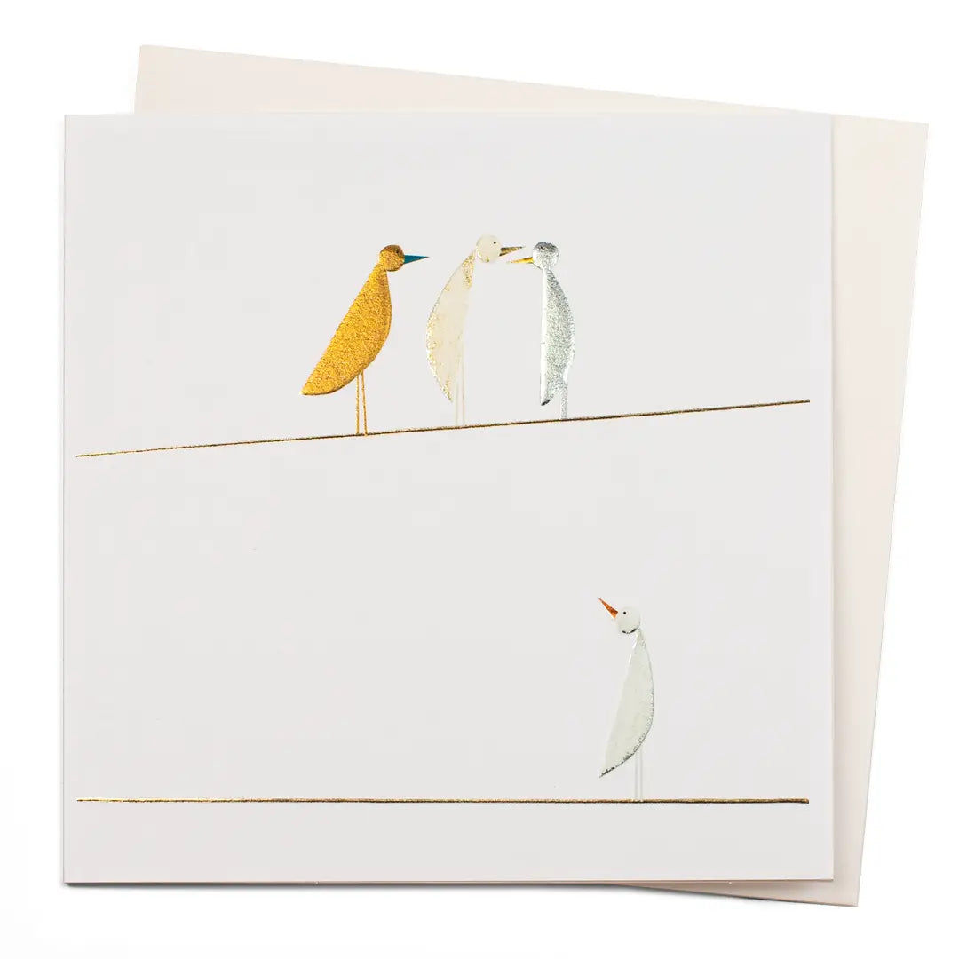 Birds On A Wire Card
