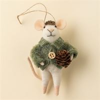 Pinecone Paul Mouse Holiday Ornament