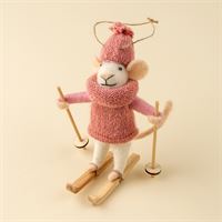Powder Penny Mouse Holiday Ornament