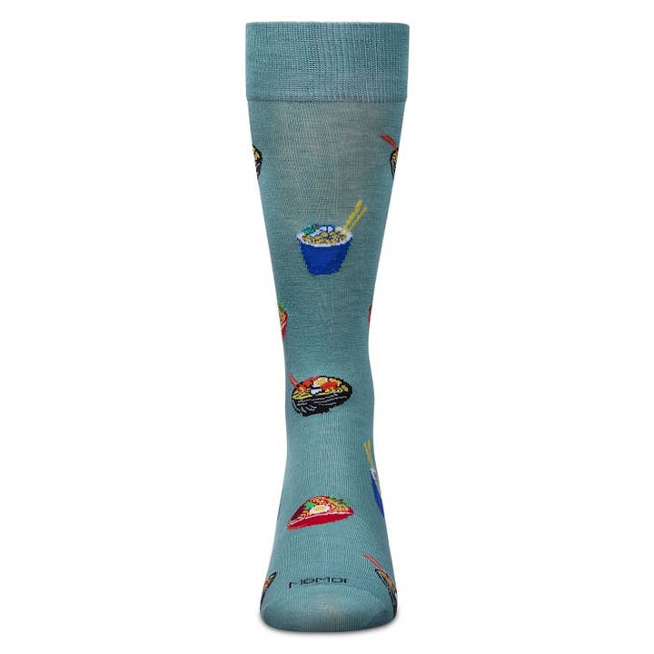 Men's Bamboo Crew Socks Dusty Green Ramen