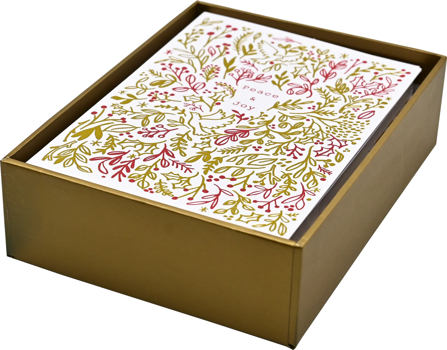 Tidings Of Peace And Joy Holiday Half Boxed Cards