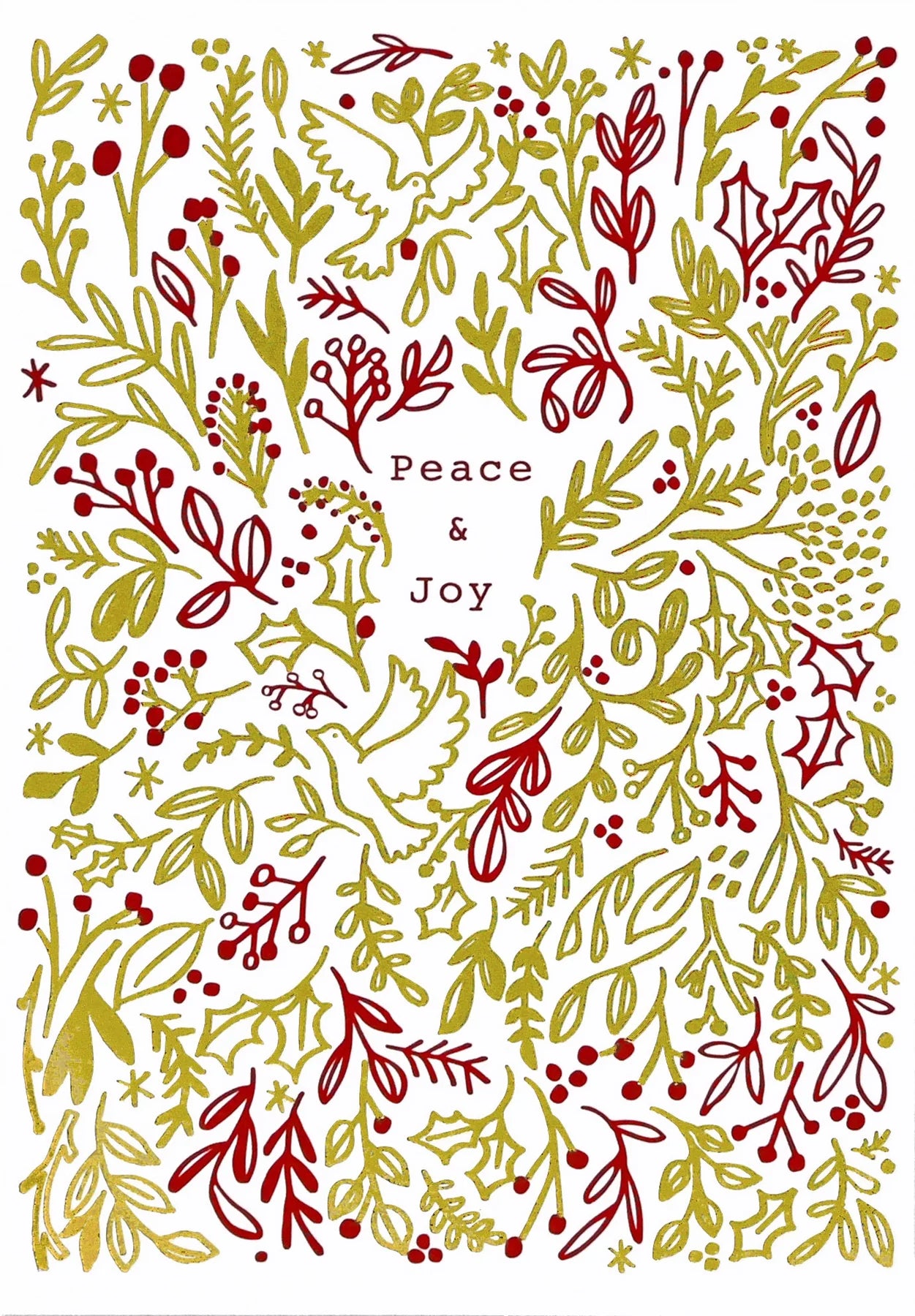 Tidings Of Peace And Joy Holiday Half Boxed Cards