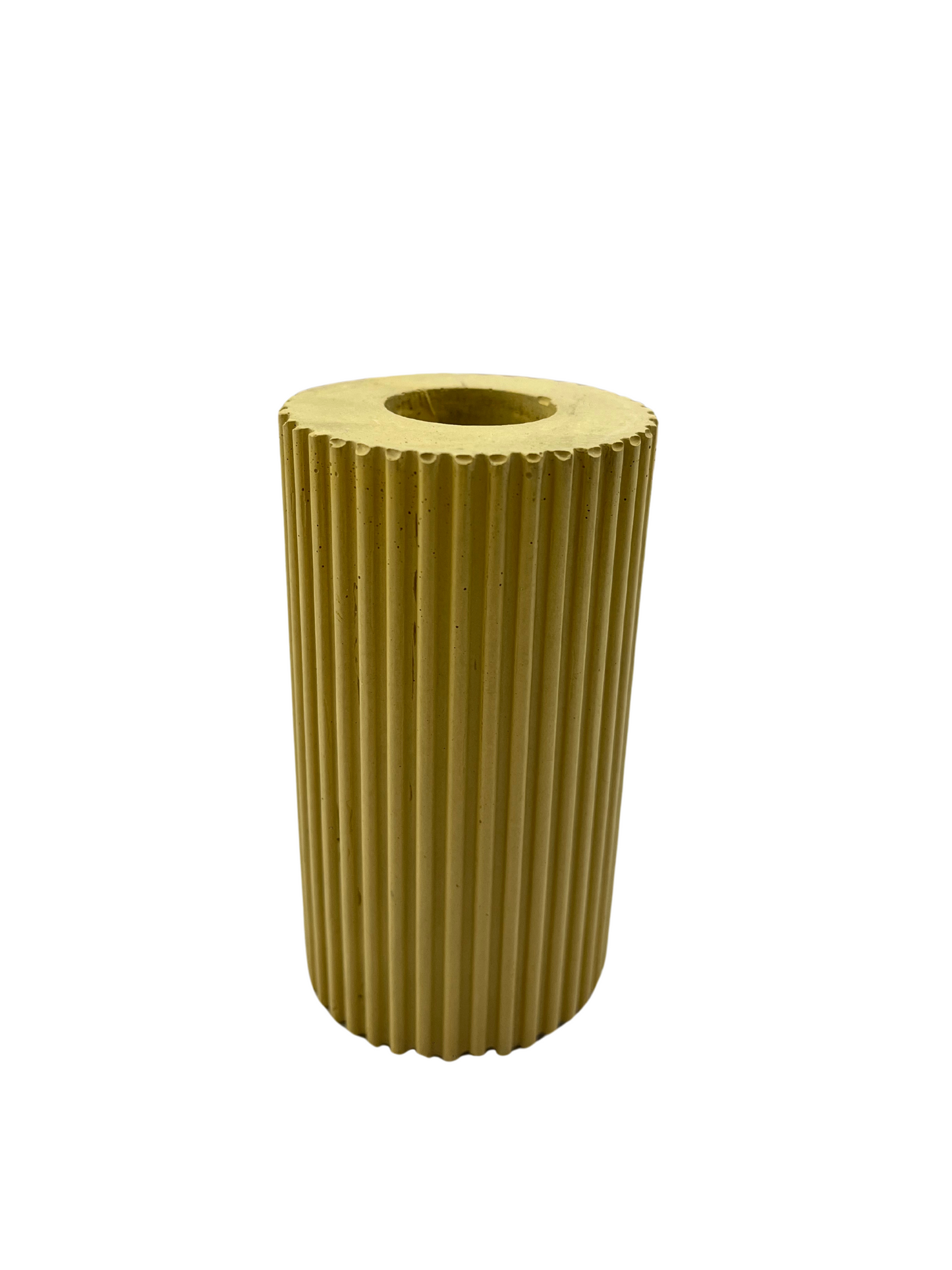 Athena Taper Candle Holder Medium Canary