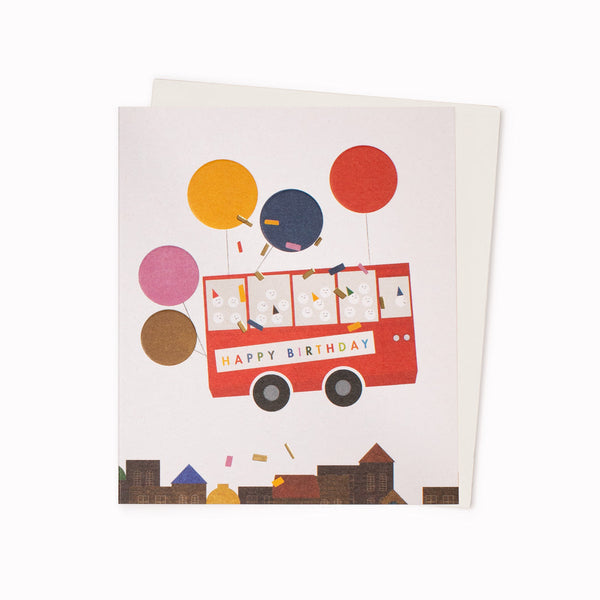 Birthday Bus Birthday Card