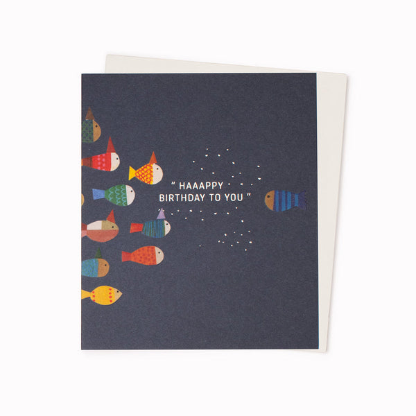 Fish Party Birthday Card