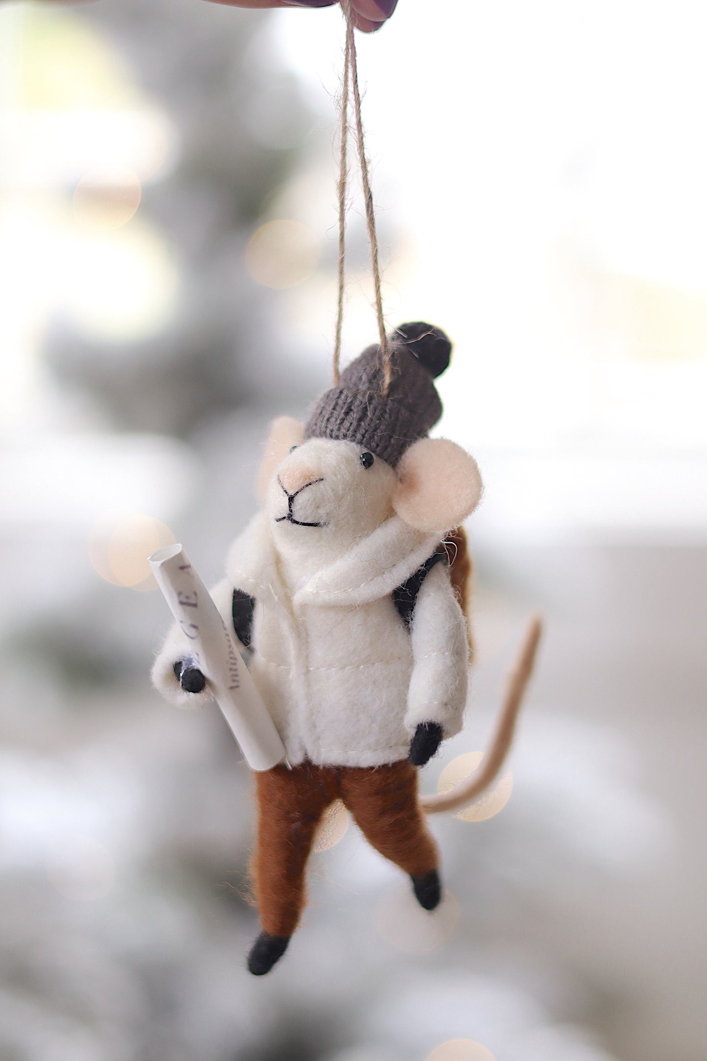 Bundled Benjamin Mouse Holiday Ornament