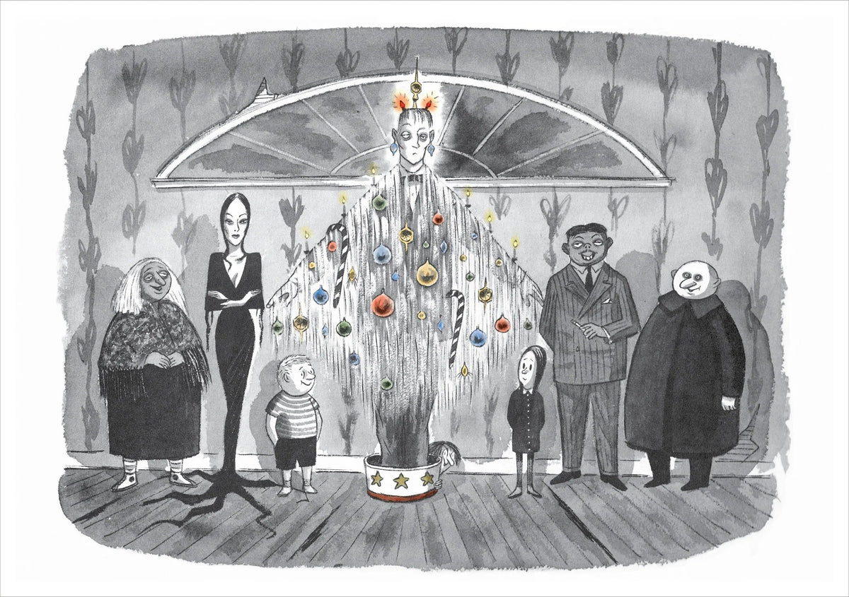 Charles Addams Lurch Tree Holiday Cards