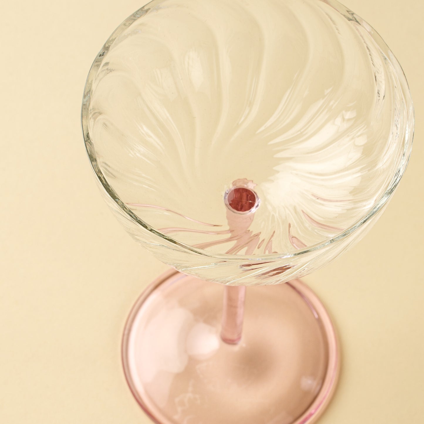 Celeste Coupe Glass Pink