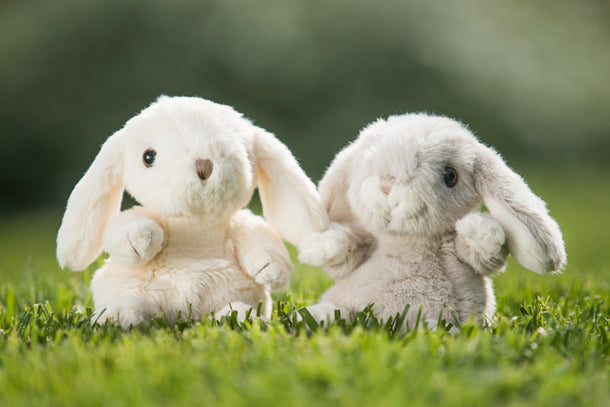 Kanini Light Gray Bunny Plush Toy