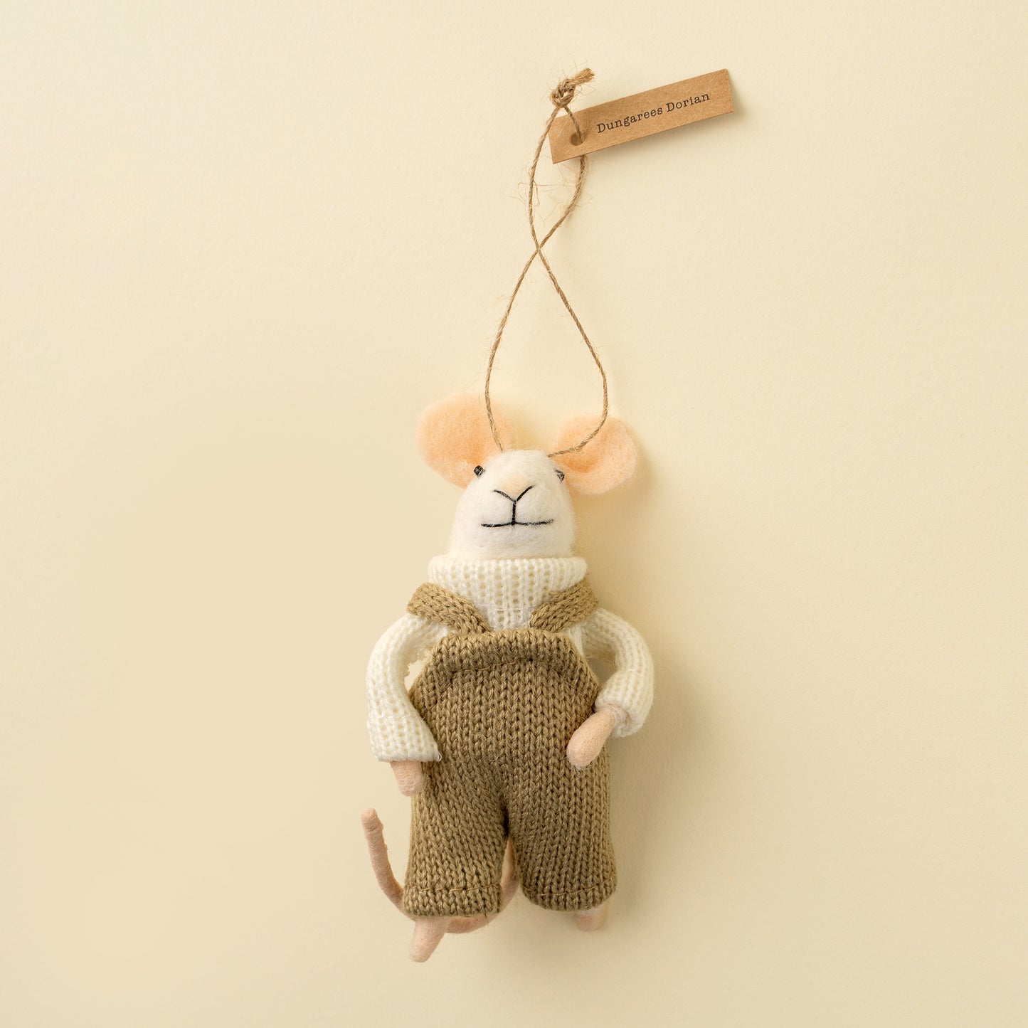 Dungarees Dorian Mouse Holiday Ornament