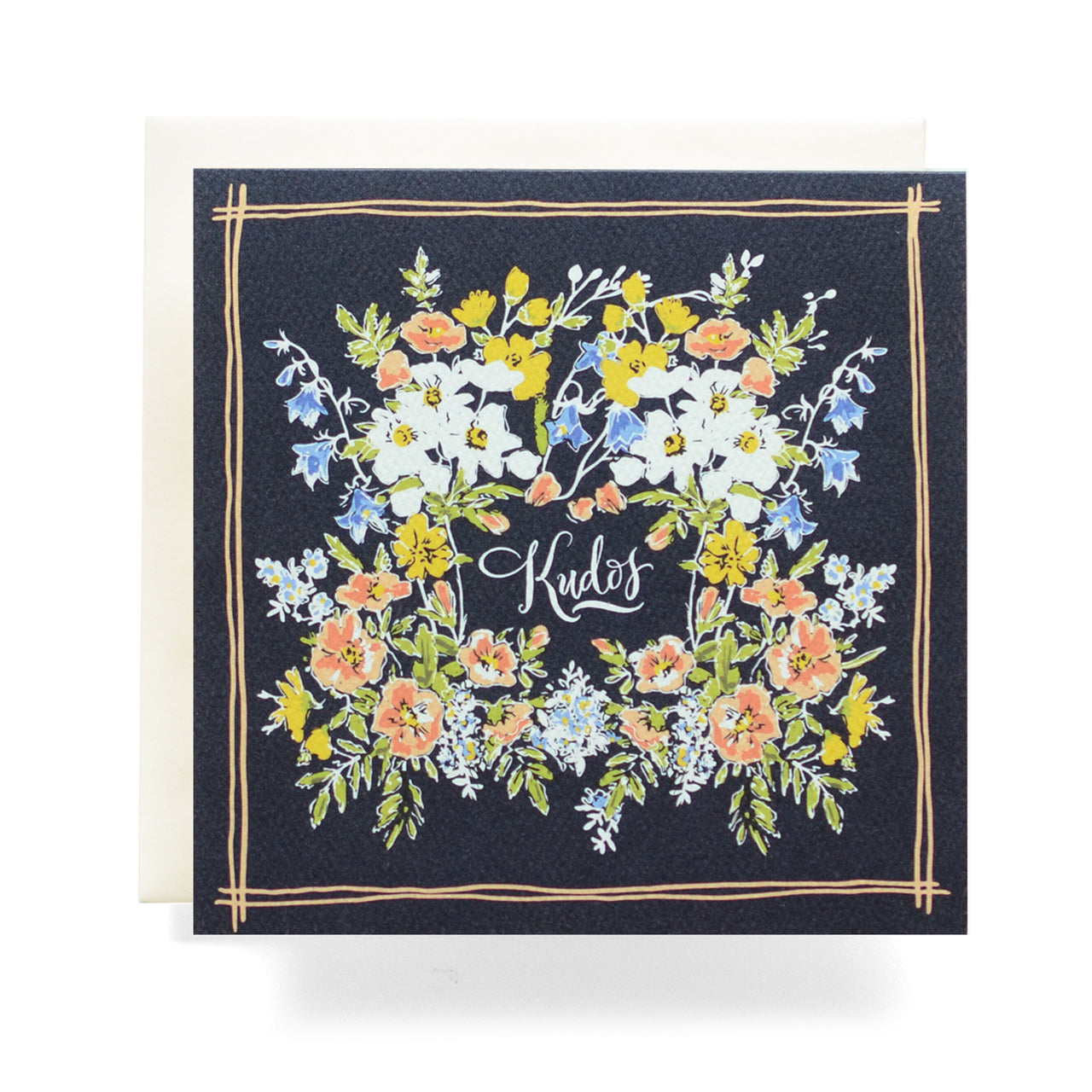 Handkerchief Kudos Navy Card