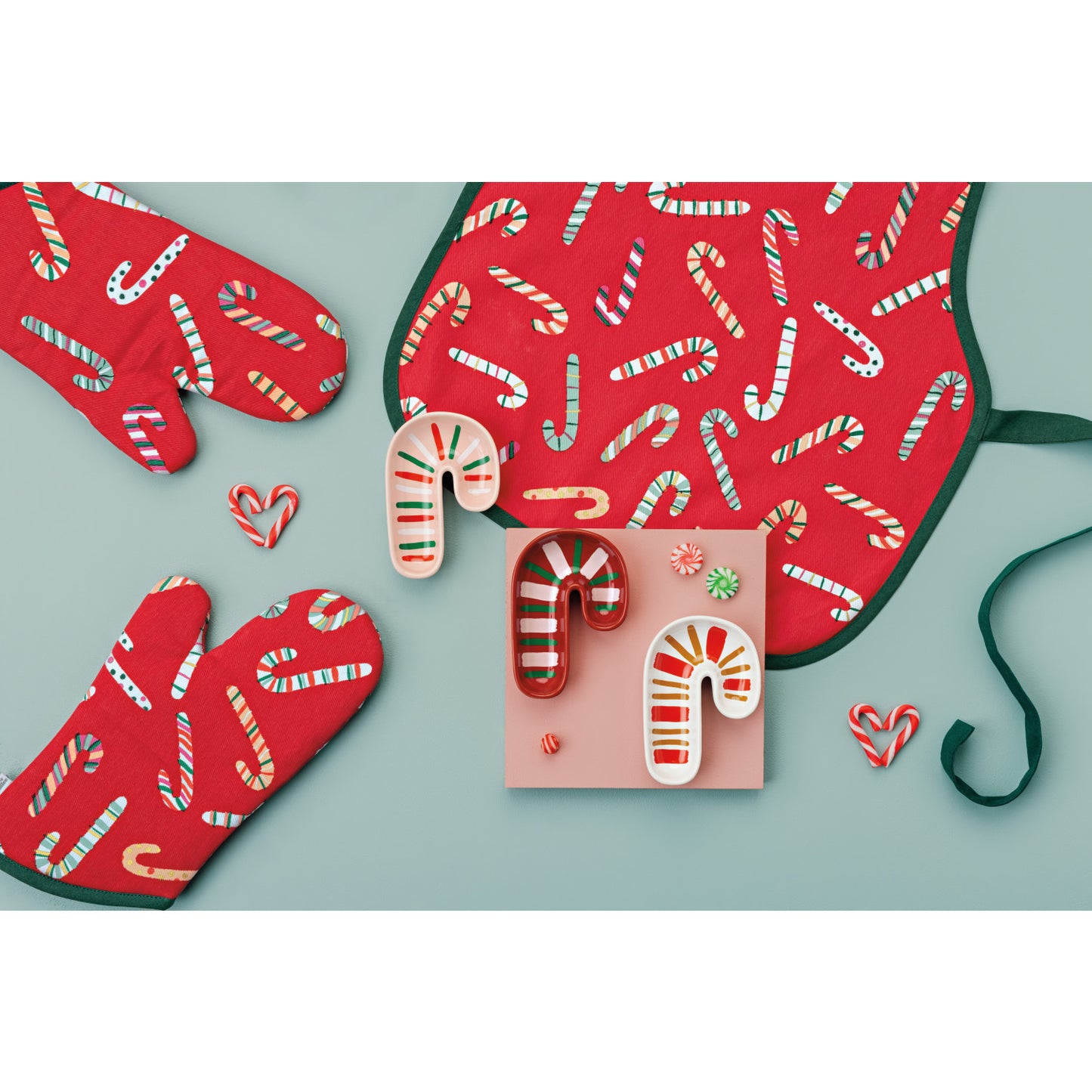Merry Mints Overn Mitts Set of 2