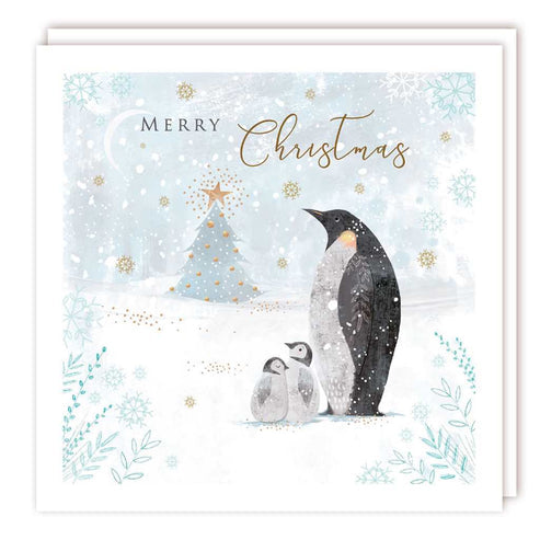 Penguin Stroll Christmas Card