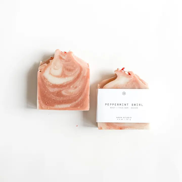 Peppermint Swirl Body + Face Bar
