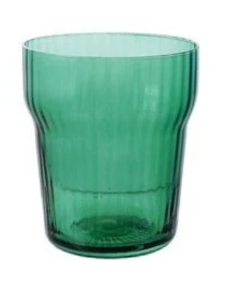 Round Fluted Drinking Glass