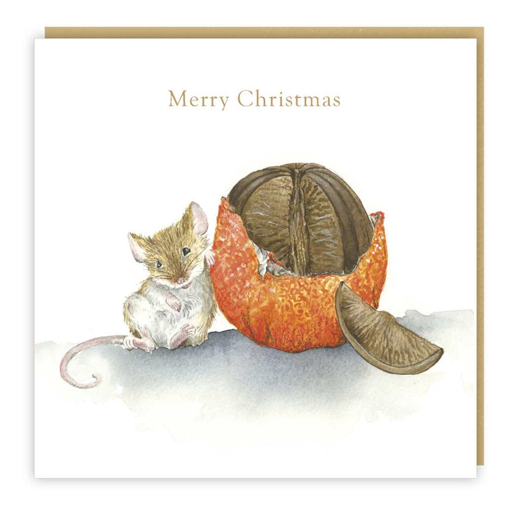 Mouse With Chocolate Orange Card