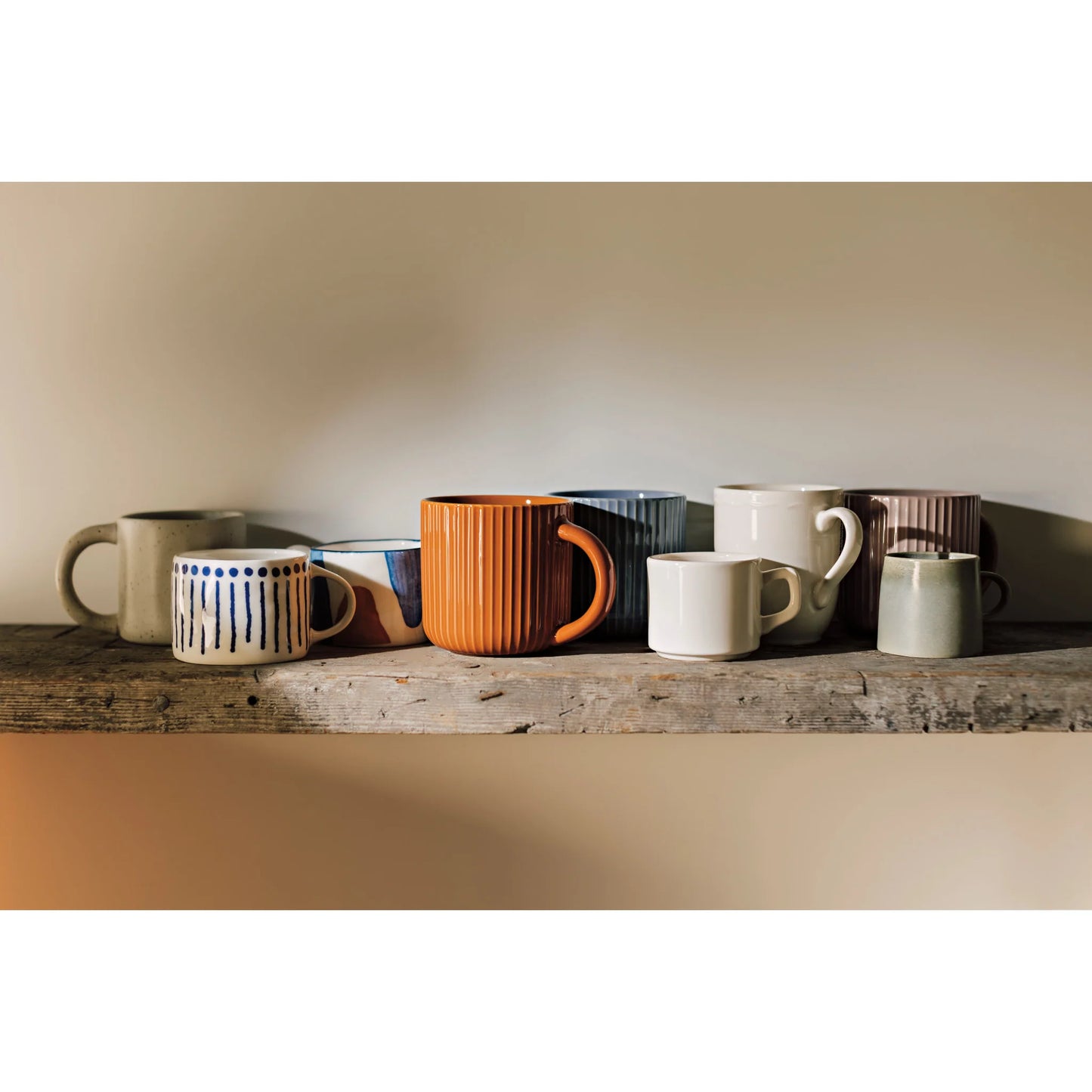 Mug 22oz Fluted Olive Branch