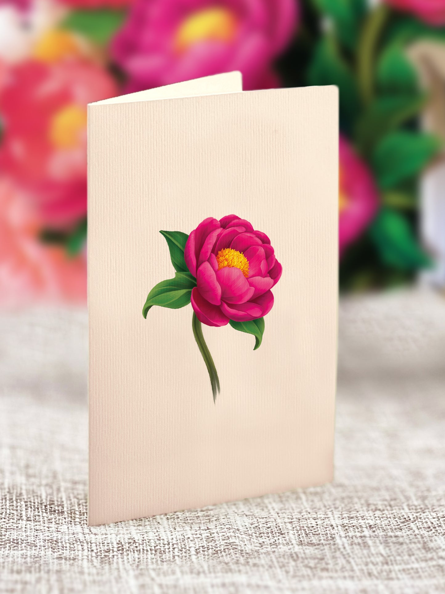 Mini Peony Paradise Pop-Up Card