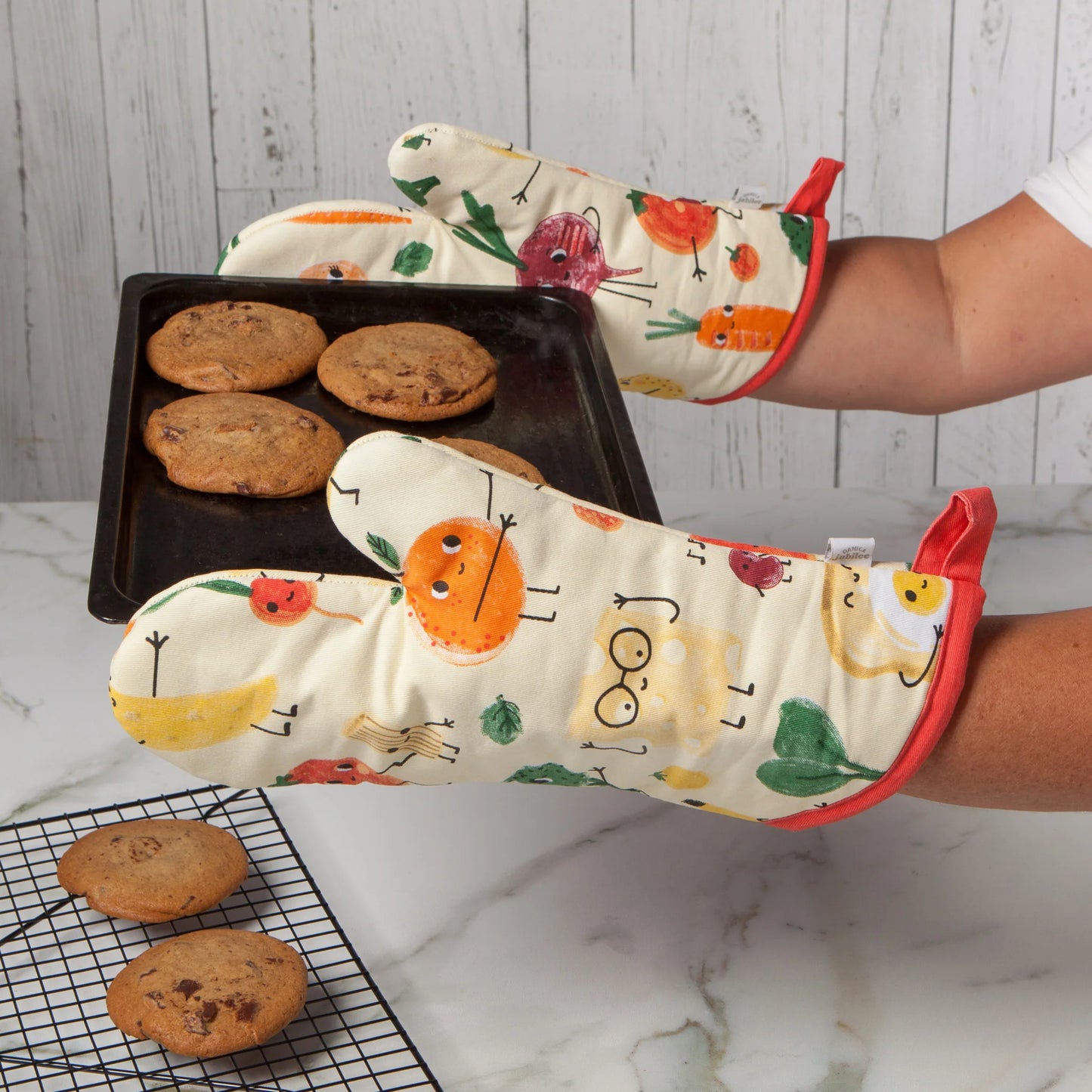 Funny Food Oven Mitt Set of 2