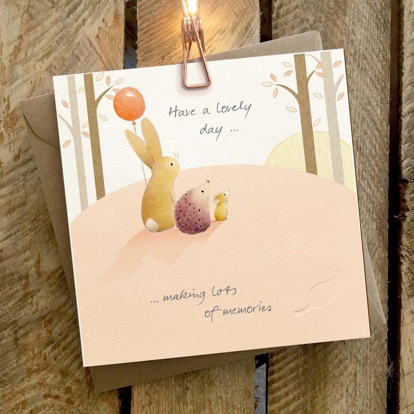 Lovely Day, Making Memories Card