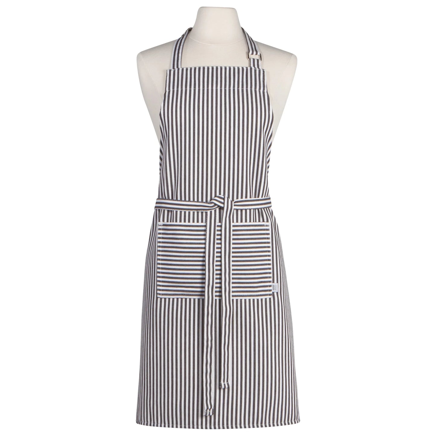 Chef Narrow Stripe Black Apron