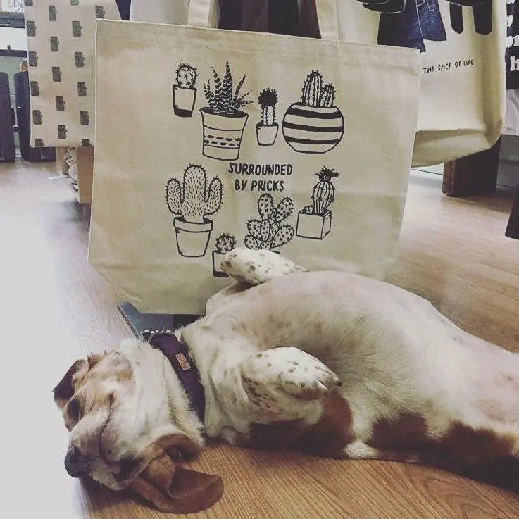 Surrounded by Pricks Farmers Market Tote
