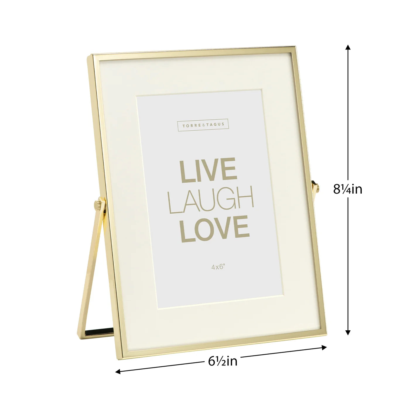 Easel Gold Trim Matte Photo Frame