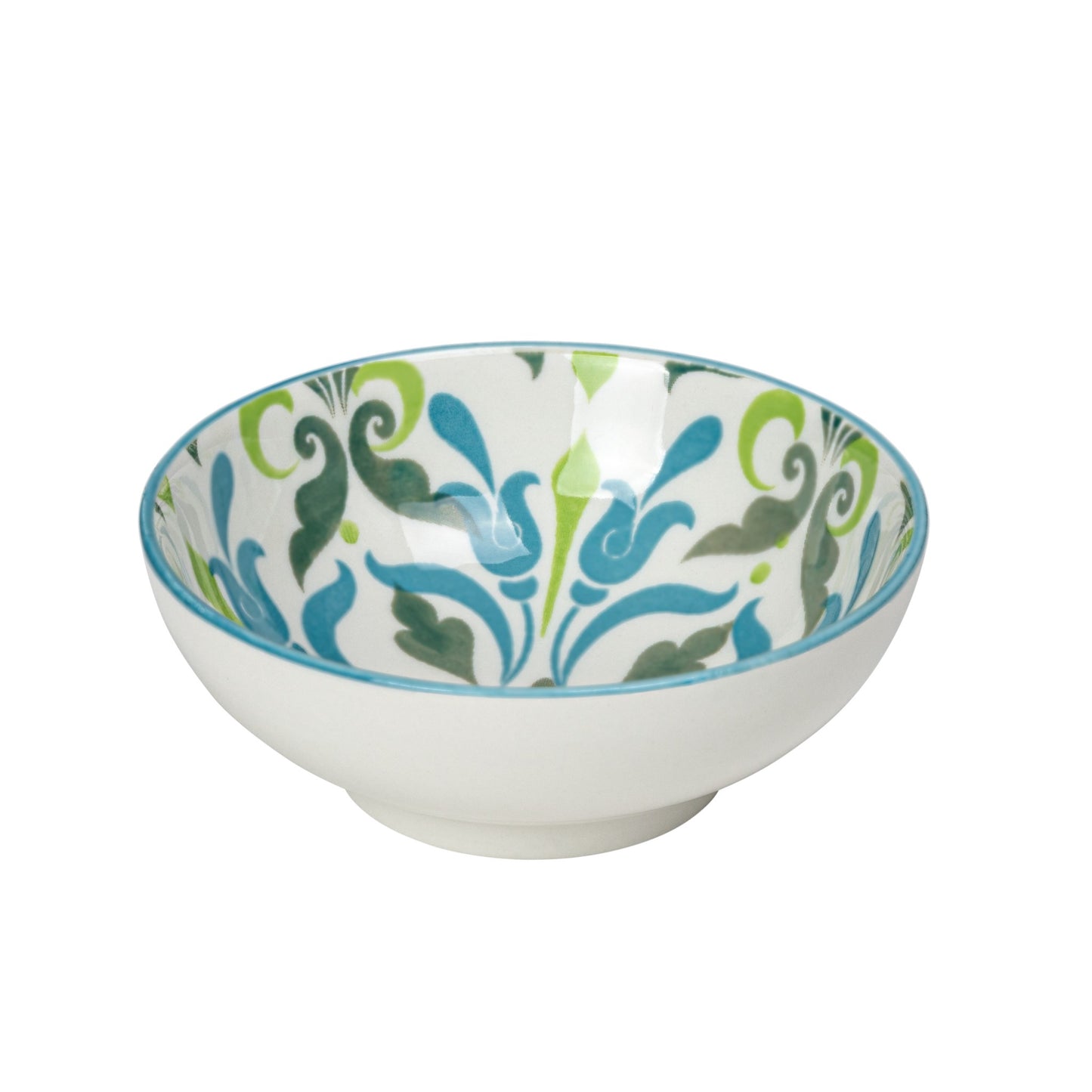 Kiri 3" Sauce Dish Teal Filigree