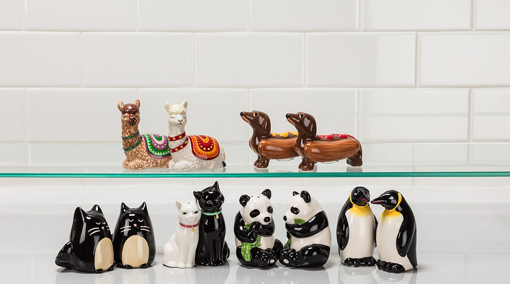 Cuddling Cat Salt & Pepper Shakers