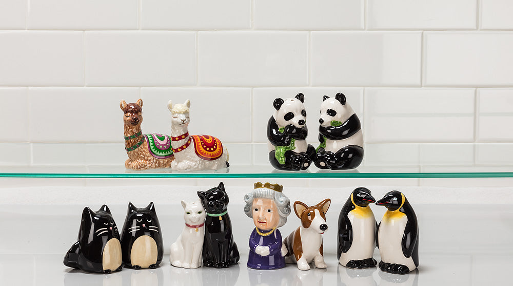 Cuddling Cat Salt & Pepper Shakers