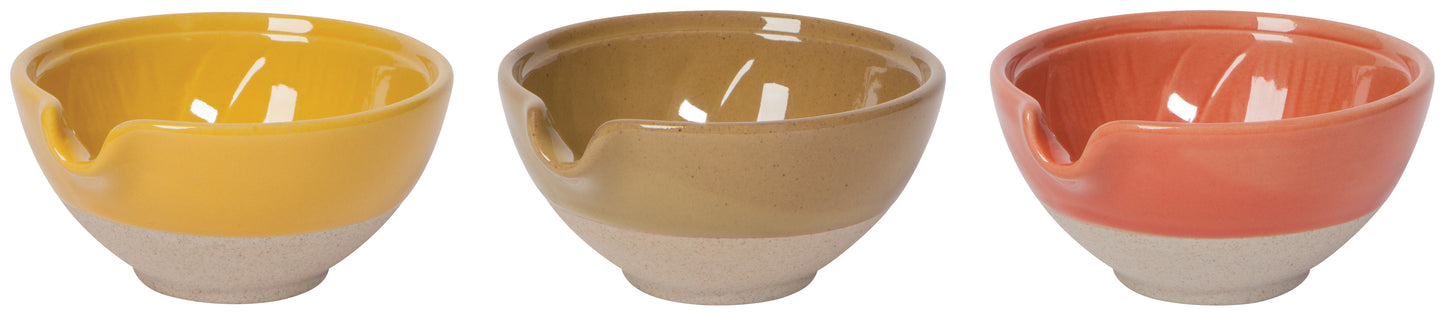 Mini Set/3 Spout Bowls Solar