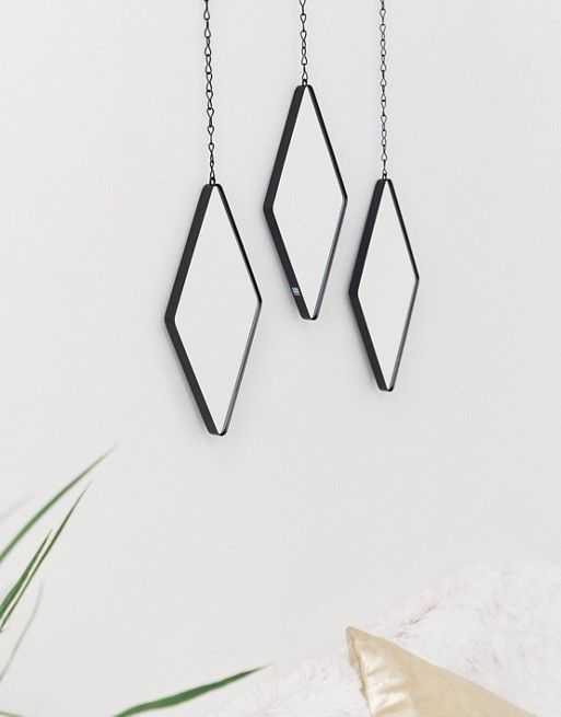Dima Diamond Black Mirror - Set of 3