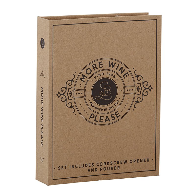 Cardboard Book Set Wine