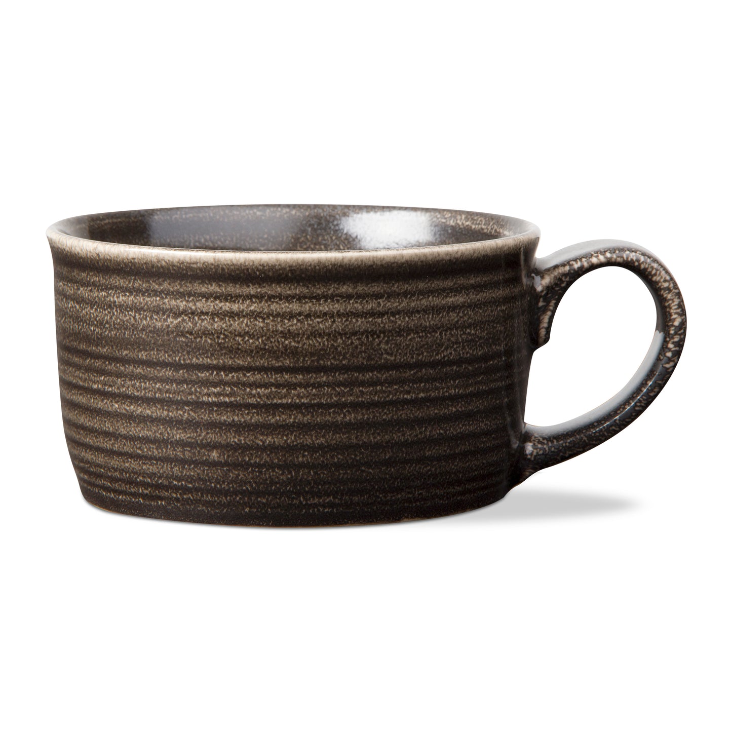 Reactive Glaze Soup Mug Black