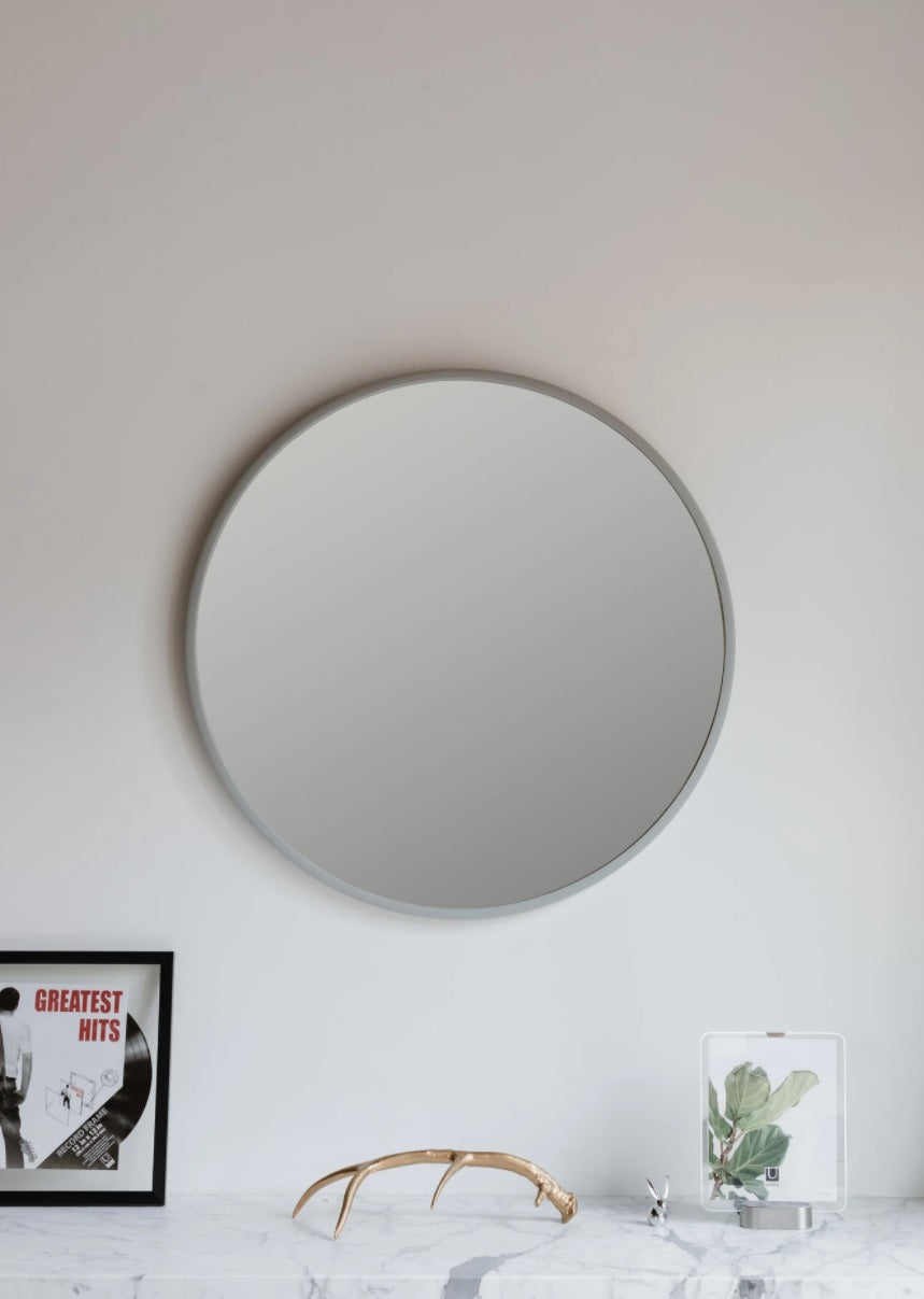 Hub Grey Mirror - 24"