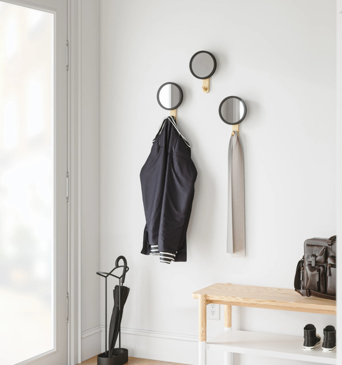 Hub Black Hook Mirror