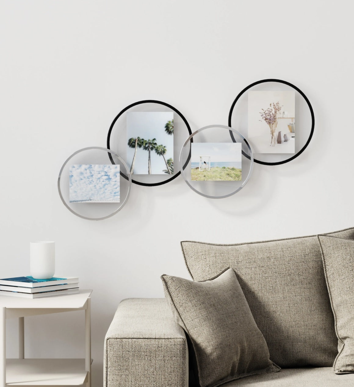 Infinity Chrome Floating Picture Frame - 4" x 6"