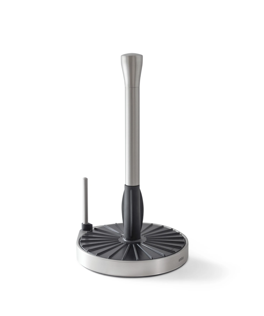 Spin Click N' Tear Black & Nickel Paper Towel Holder
