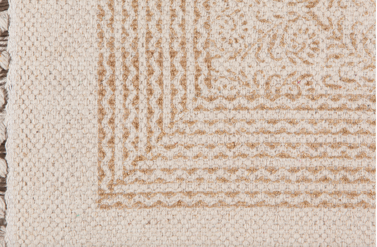 Rug Block Print Gilt 4x6'