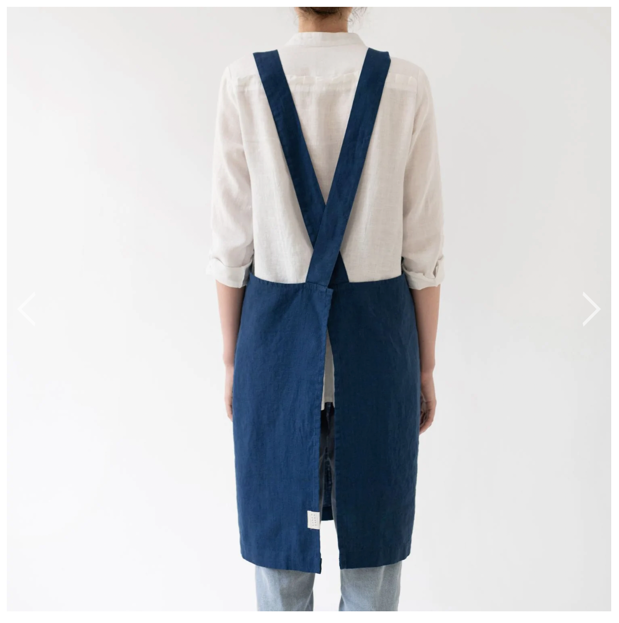 Navy Crossback Apron