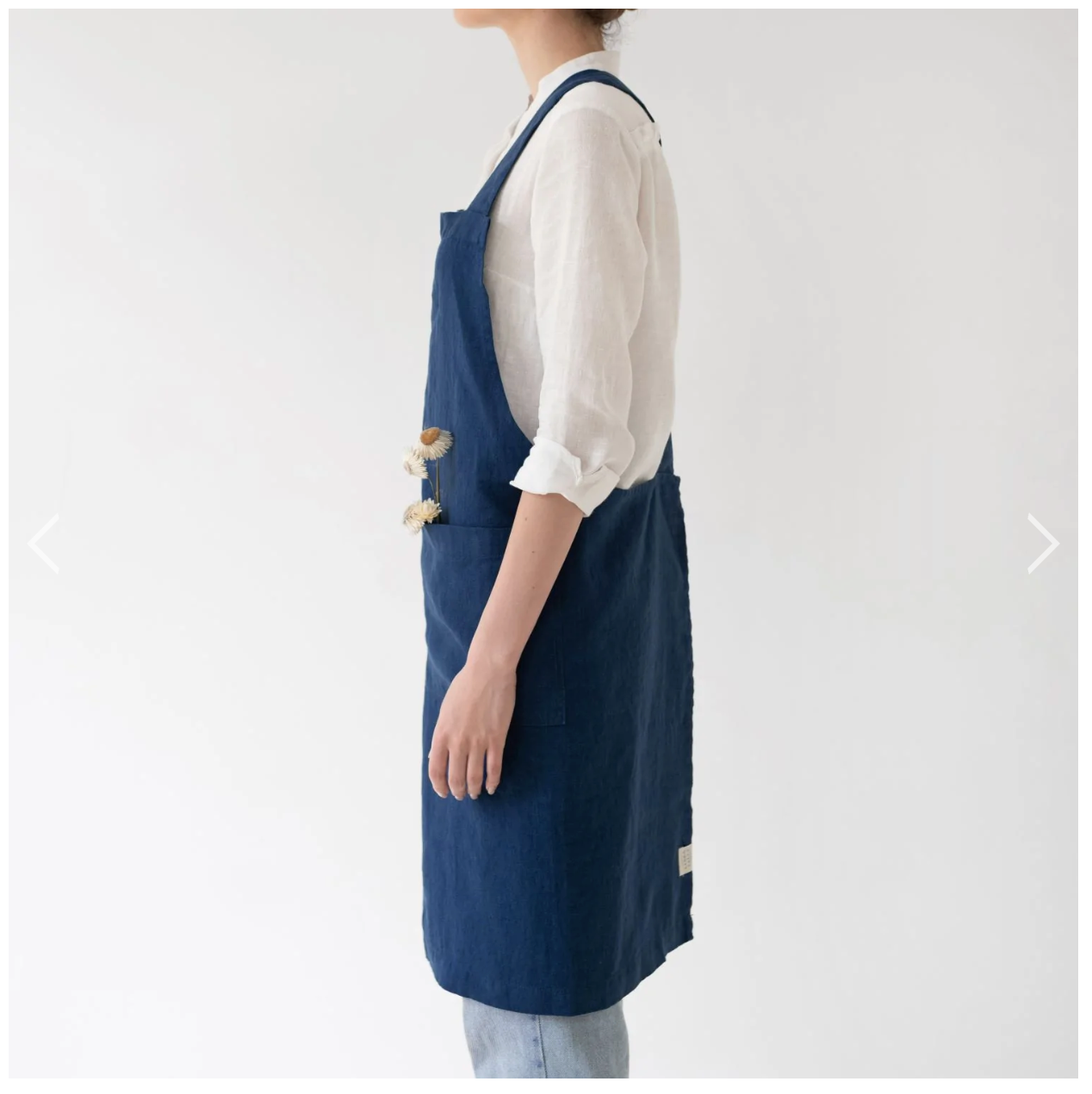 Navy Crossback Apron